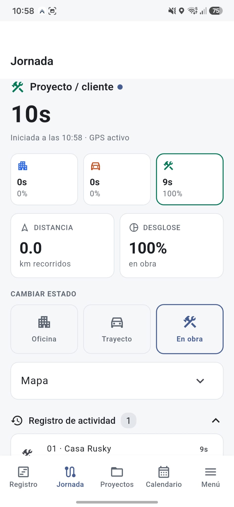Jornada activa a Trackify